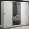 Guarda-roupa Casal 3 Portas de Correr com 1 Espelho 100% Mdf 1903e1 Branco - Foscarini - 1