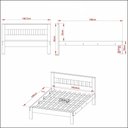 Ver imagem 3 de Cama de Casal para Colchão 138 x 188 cm Multimóveis VCR35011 Branco