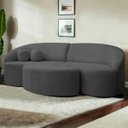Ver imagem 2 de Sofá Orgânico Palermo 4 Lugares 210cm + Puff Bouclê - Sofa Store:bouclê Cinza Chumbo