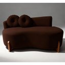 Ver imagem 2 de Namoradeira Lounge Bouclé com 2 Almofadas 150 Cm ? Design Moderno e Confortável