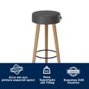 Ver imagem 7 de Banqueta Couro Sintético e Madeira Maciça Londres