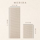Ver imagem 4 de Tapete Conjunto Cozinha 2 Peças Passadeira Geométrico 1,30m X 0,45m Capacho 0,65m X 0,45m Caramelo