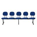 Ver imagem 5 de Cadeira Escritório Longarina 5 Lugares Estofada Ecoflex