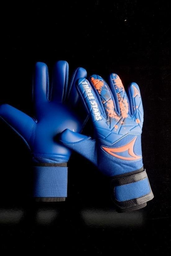 Luva Profissional de Goleiro Three Stars Kick Vermelho G = 1 - 7