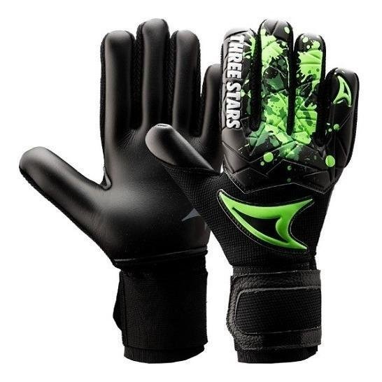 Luva Profissional de Goleiro Three Stars Kick Vermelho G = 1 - 3