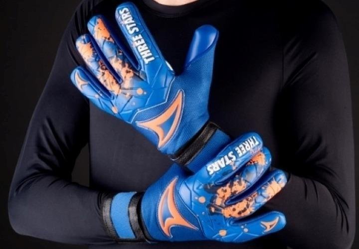 Luva Profissional de Goleiro Three Stars Kick Vermelho G = 1 - 6