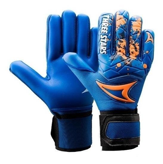 Luva Profissional de Goleiro Three Stars Kick Vermelho G = 1 - 2