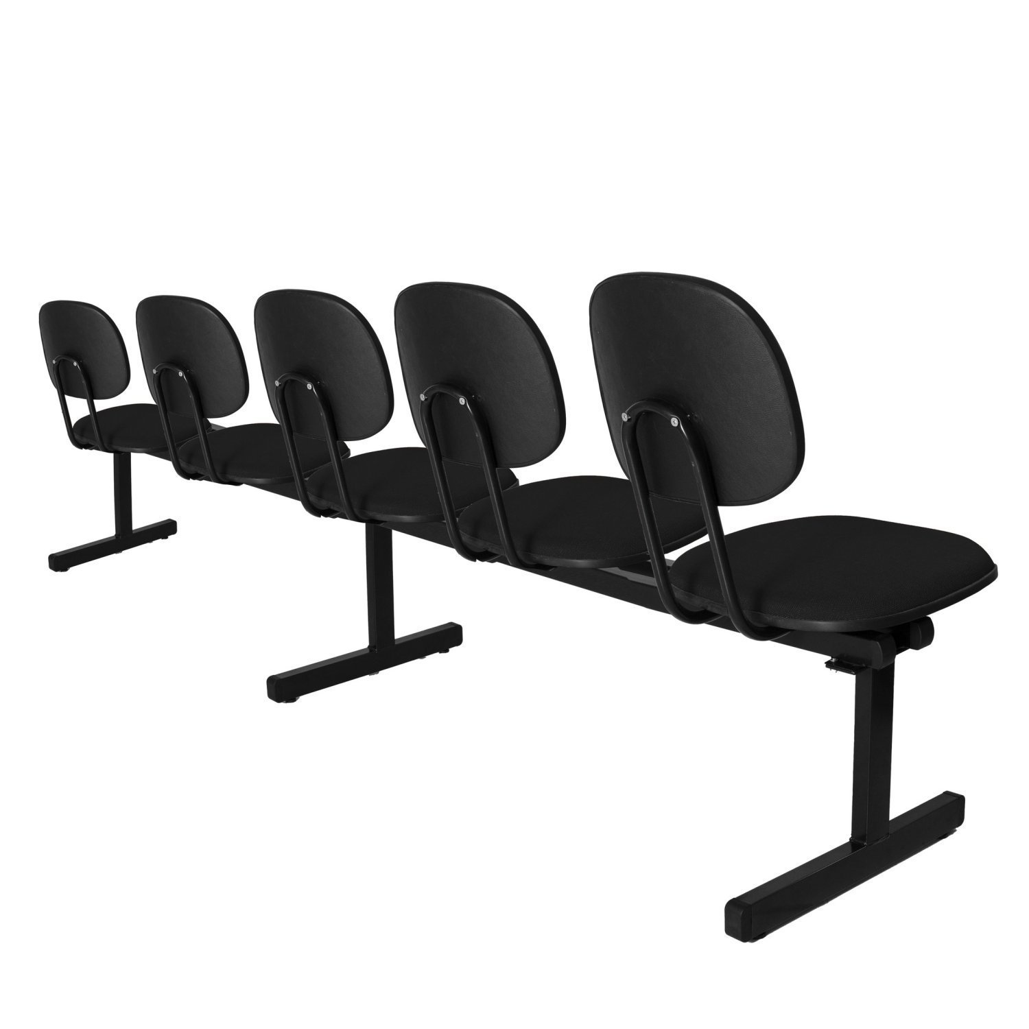 Cadeira Escritório Longarina 5 Lugares Estofada Ecoflex - 5