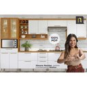 Ver imagem 4 de Cozinha Completa Burguesa Premium 6 Peças ( 3 Armários + 2 Balcões + 1 Paneleiro) C6p57 Freijo/