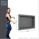 Ver imagem 6 de Nicho Para Banheiro 40x27x9.5 Termoplástico Cozimax Chumbo