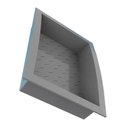 Ver imagem 3 de Nicho Para Banheiro 40x27x9.5 Termoplástico Cozimax Chumbo