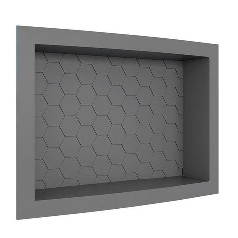 Nicho Para Banheiro 40x27x9.5 Termoplástico Cozimax Chumbo