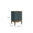 Ver imagem 3 de Mesa de Cabeceira 3 Gavetas Colonial 