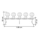 Ver imagem 6 de Cadeira Escritório Longarina 5 Lugares Estofada Ecoflex