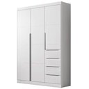 Ver imagem 3 de Guarda Roupa Infantil Eloá Branco Cinza Phoenix Baby