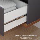 Ver imagem 5 de Gabinete Suspenso com Cuba 60cm Poli Espresso Móveis Cinza/Titanium
