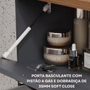 Ver imagem 4 de Gabinete Suspenso com Cuba 60cm Poli Espresso Móveis Cinza/Titanium