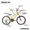 Bicicleta A24 Dragon Fire 21v com Suspensão Dianteira TK3 Track - 8