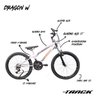 Bicicleta A24 Dragon Fire 21v com Suspensão Dianteira TK3 Track - 9
