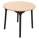 Ver imagem 1 de Mesa de Jantar Colonial Brisa Rústica 90cm Redonda em Madeira e Tampo em Mdf com Revestimento Bp:pre