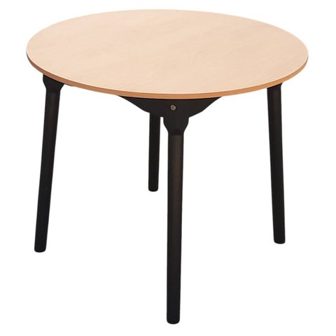 Mesa de Jantar Colonial Brisa Rústica 90cm Redonda em Madeira e Tampo em Mdf com Revestimento Bp:pre