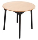 Ver imagem 1 de Mesa de Jantar Colonial Brisa Rústica 90cm Redonda em Madeira e Tampo em Mdf com Revestimento Bp:pre