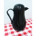 Ver imagem 2 de Garrafa Térmica Nova Preta Plástico Vintage Café Bulé Chá 1l