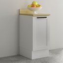 Ver imagem 3 de Armário de Cozinha Balcão 40cm com Tampo e Rodapé Grazi Tecnomobili