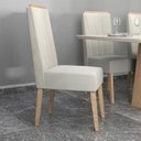 Ver imagem 7 de Conjunto Sala de Jantar 6 Cadeiras Tampo de Vidro Geórgia Marrom Inovata