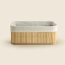 Ver imagem 1 de Cesto Nature Retangular Bambu 20x12cm - A\casa