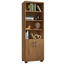 Ver imagem 5 de Kit Livreiro 2 Portas Pequenas Livreiro 5 Prateleiras Office Freijó