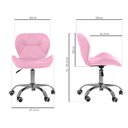 Ver imagem 4 de Kit 02 Cadeiras Office Eiffel Slim Ajustável Base Giratória