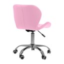 Ver imagem 3 de Kit 2 Cadeiras Office Eiffel Slim Giratória Base Cromada com Rodízios e Ajuste de Altura