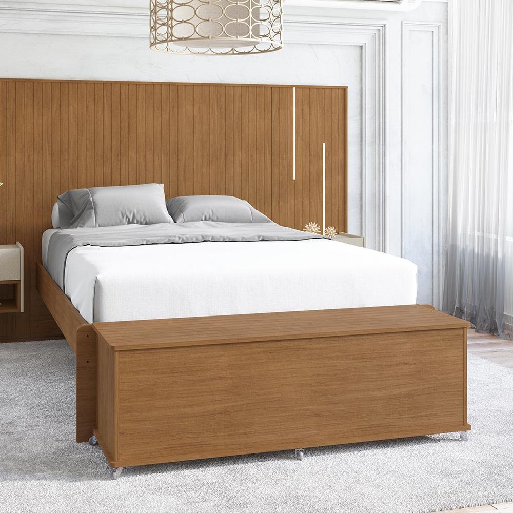 Organizador de Sapatos Baú Banco Luca - Cedro