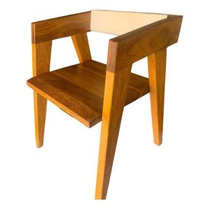 Cadeira Jantar Madeira Maciça Rustica Modelo Prudente Liso Verniz Verniz