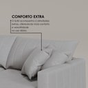 Ver imagem 7 de Sofá Cama Retrátil em Madeira Eucalipto e Linho 210cm Uruguai Cinza Claro