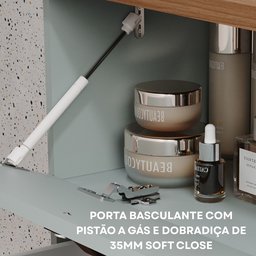 Gabinete Suspenso com Cuba 60cm Poli Espresso Móveis - 4