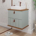 Ver imagem 1 de Gabinete Suspenso com Cuba 60cm Poli Espresso Móveis