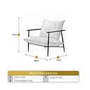 Ver imagem 4 de Poltrona Agatha Luxo Metal Industrial Castellar Móbile