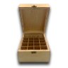 CAIXA PARA ÓLEOS ESSENCIAIS DE MADEIRA PARA 20 FRASCOS DE 05 OU 15 ML - 1