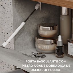 Gabinete Suspenso com Cuba 60cm Poli Espresso Móveis - 4