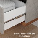 Ver imagem 5 de Gabinete Suspenso com Cuba 60cm Poli Espresso Móveis Cinza/Cimento