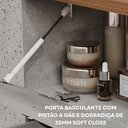 Ver imagem 4 de Gabinete Suspenso com Cuba 60cm Poli Espresso Móveis Cinza/Cimento