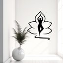 Ver imagem 4 de Adesivo Decorativo Yoga Flor de Lótus Plotado para Parede