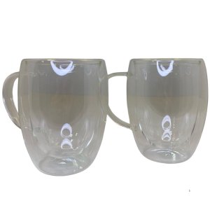 Conjunto 2 Xícaras Borossilicato para Chá