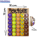 Ver imagem 5 de Porta Cápsulas Café 30x40 Dolce Gusto - Nogueira - Depois do Café 30 Cápsulas