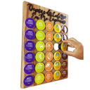 Ver imagem 1 de Porta Cápsulas Café 30x40 Dolce Gusto - Nogueira - Depois do Café 30 Cápsulas