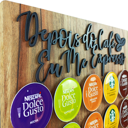 Porta Cápsulas Café 30x40 Dolce Gusto - Nogueira - Depois do Café 30 Cápsulas - 6