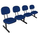 Ver mais imagens de Cadeira Escritório Longarina 4 Lugares Estofada Ecoflex