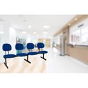 Ver imagem 2 de Cadeira Escritório Longarina 4 Lugares Estofada Ecoflex